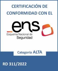 Certificación ENS Categoría ALTA (RD 311/2022)
